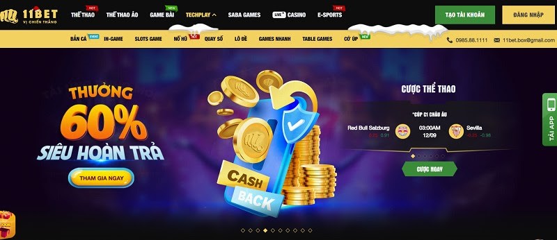 11BET – Review nhà cái uy tín 11Bet có nhiều khuyến mãi hấp dẫn