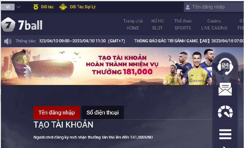 7ball – Nhà cái uy tín chuyên cá cược nổi tiếng top đầu Châu Á