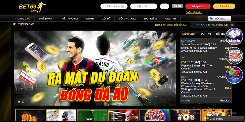 Bet69 – Nhà cái uy tín chuyên cung cấp kèo bóng đá, trải nghiệm cá cược hot nhất