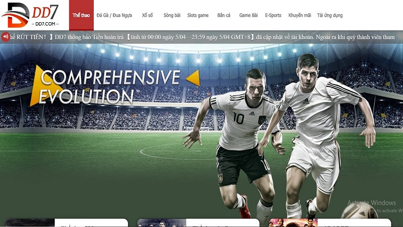 DD7 - Nền tảng sở hữu nhiều trò chơi cá cược quốc tế hay nhất 2023