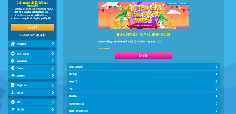 HAPPYLUKE - Thiên đường săn thưởng thú vị khiến bạn mê say