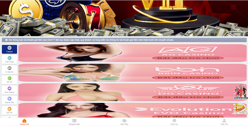 OLE777 - Nhà cái dành cho dân chơi cá cược đẳng cấp