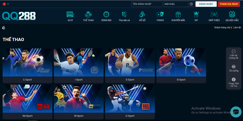 QQ288 – Sân chơi cá cược đẳng cấp chuẩn quốc tế